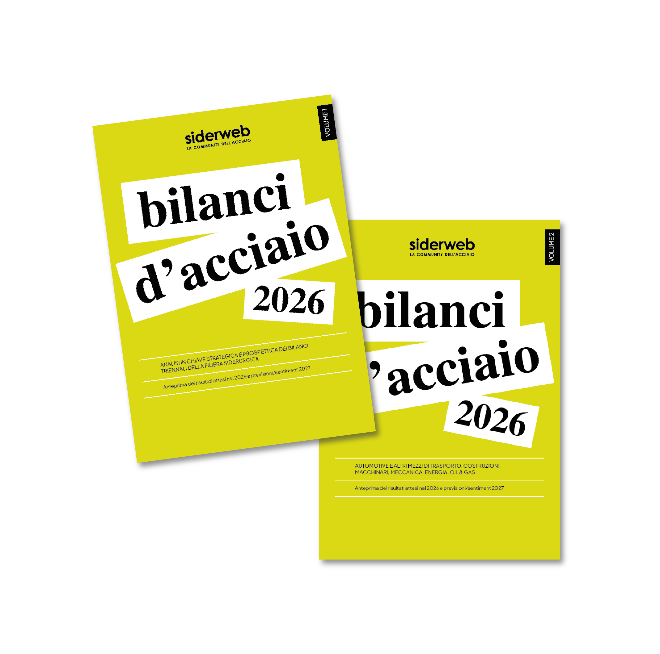 Bilanci d'Acciaio – Edizione 2026, Volume I+II
